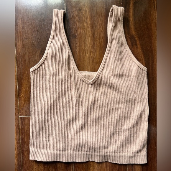 Free People Tops - Free People Ribbed Tan Bralette